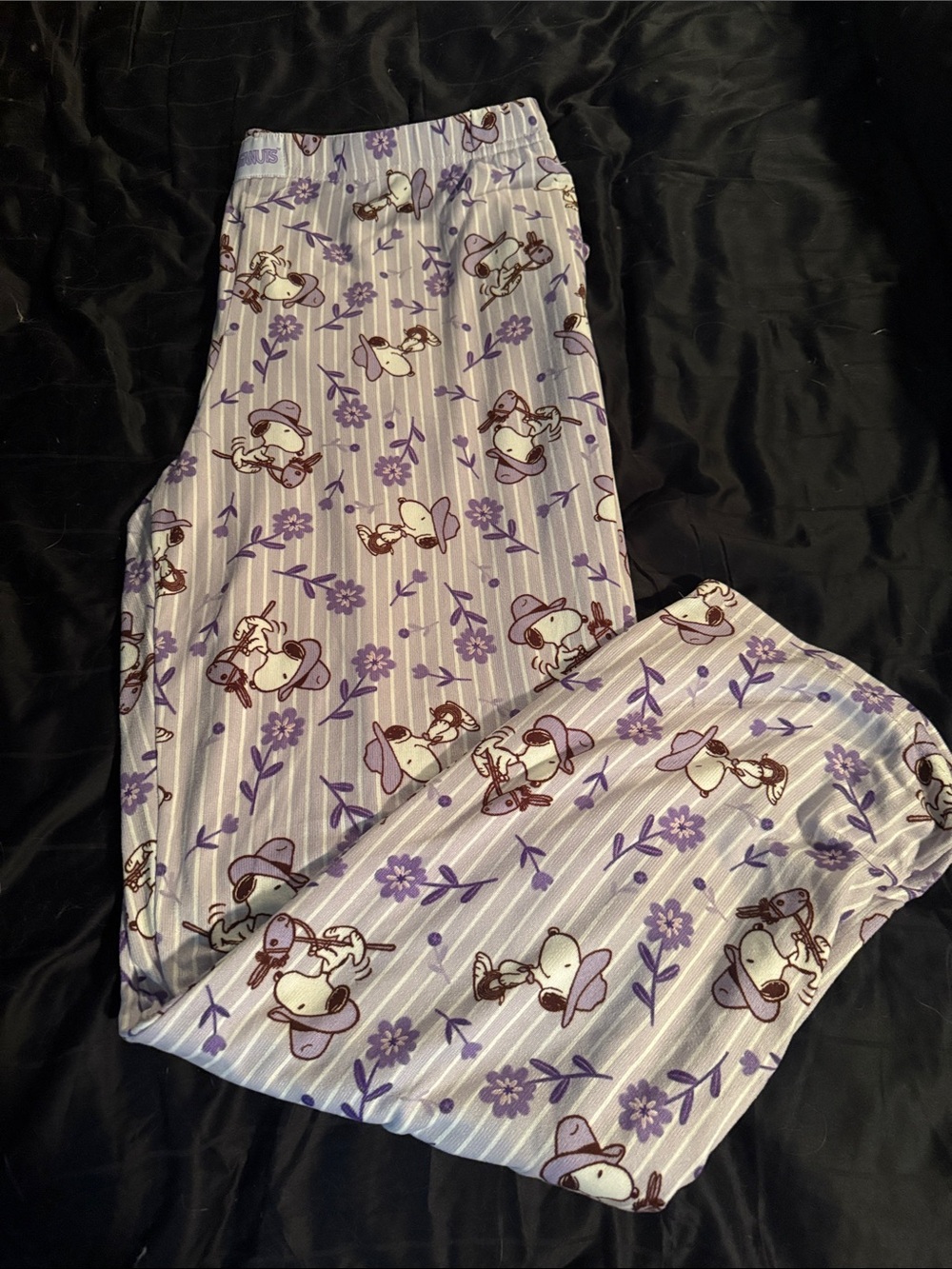 Purple Floral snoopy Pajama Pants